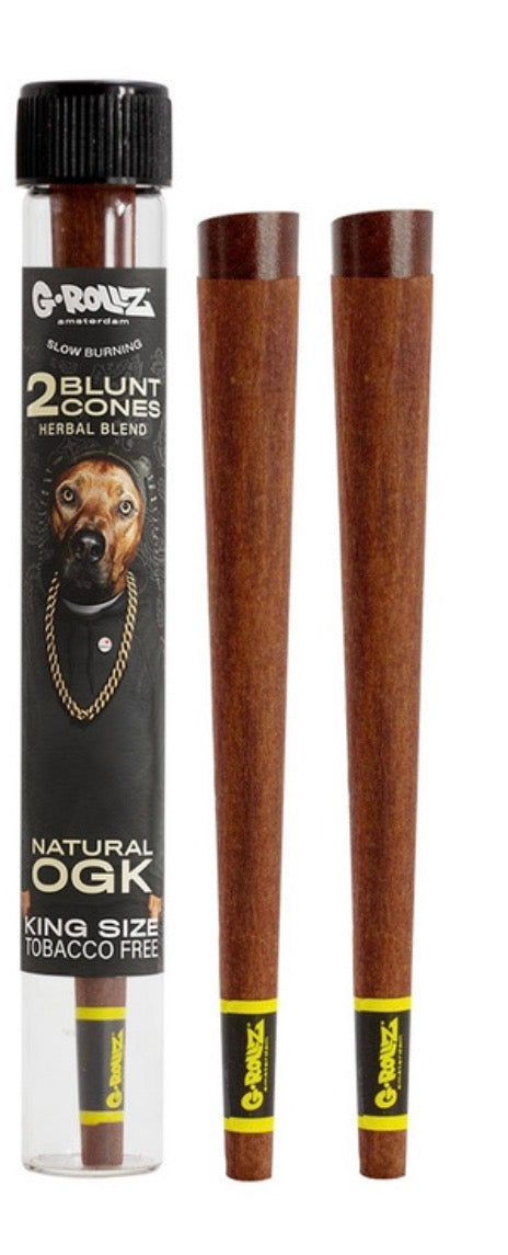 G-Rollz | 'The Dog' Infused Herbal Blunt Cones 'Natural OGK'