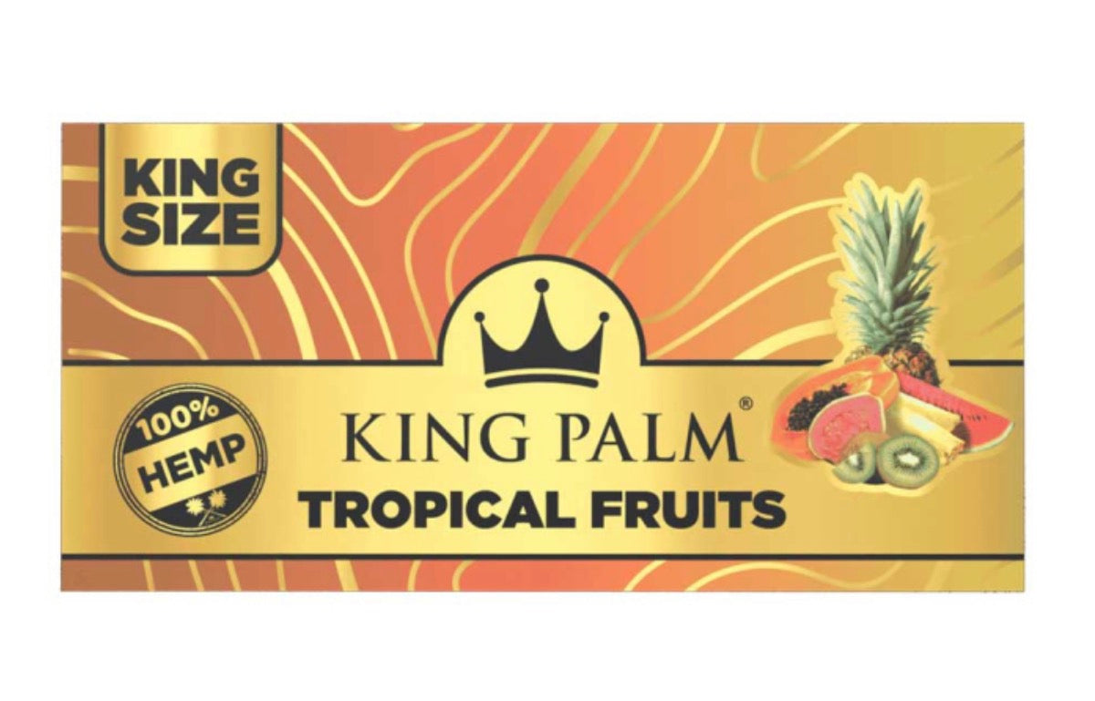 KING PALM KINGSIZE HEMP PAPERS & TIPS - TROPICAL FRUITS