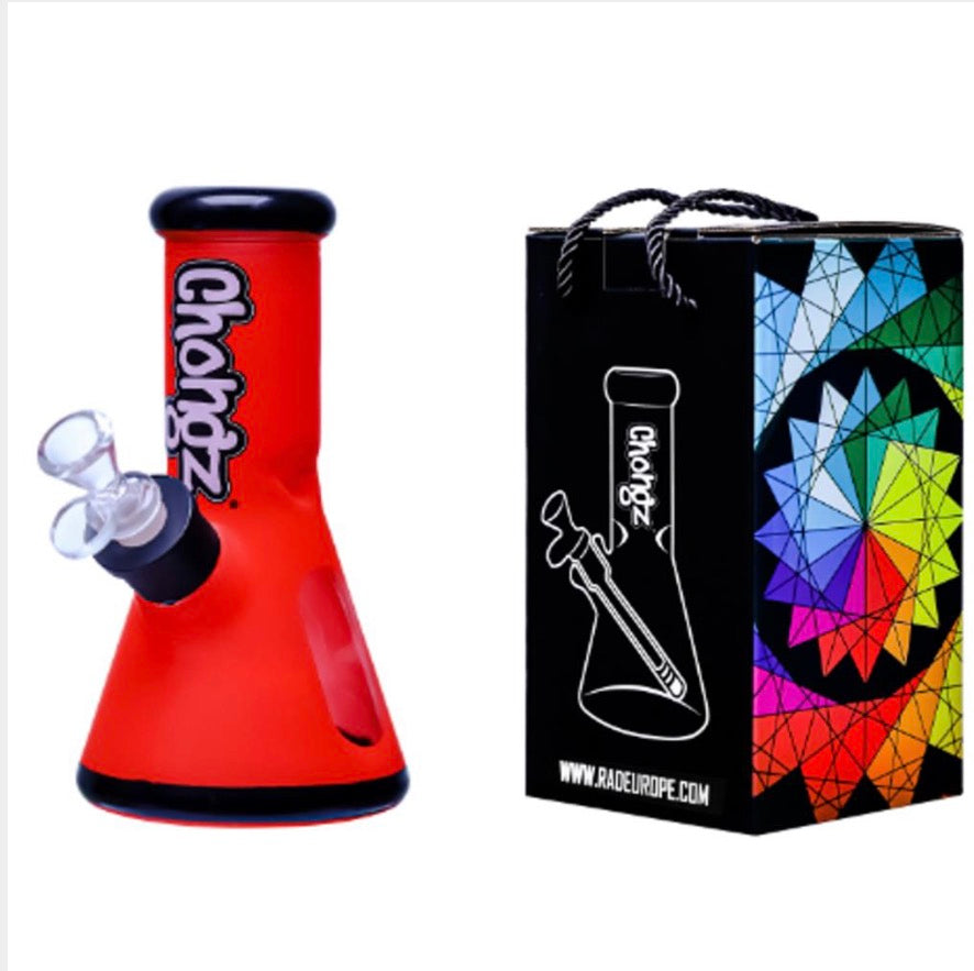 Chongz 20cm Neon Red "NEO GEO" Waterpipe