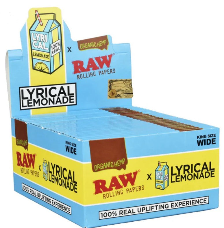 RAW x Lyrical Terpene Enhanced Organic Hemp Rolling Papers - Lemonade