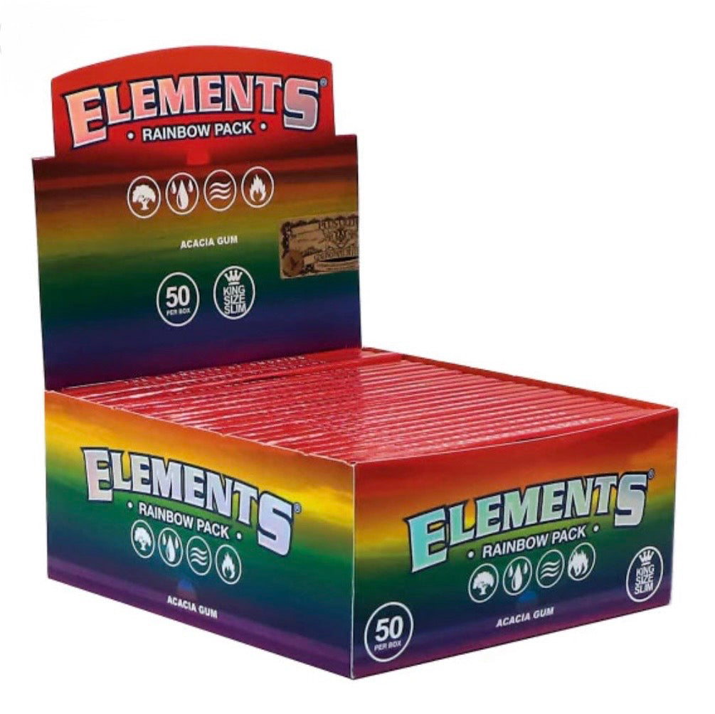 Elements King Size Slim Rainbow Rolling Papers