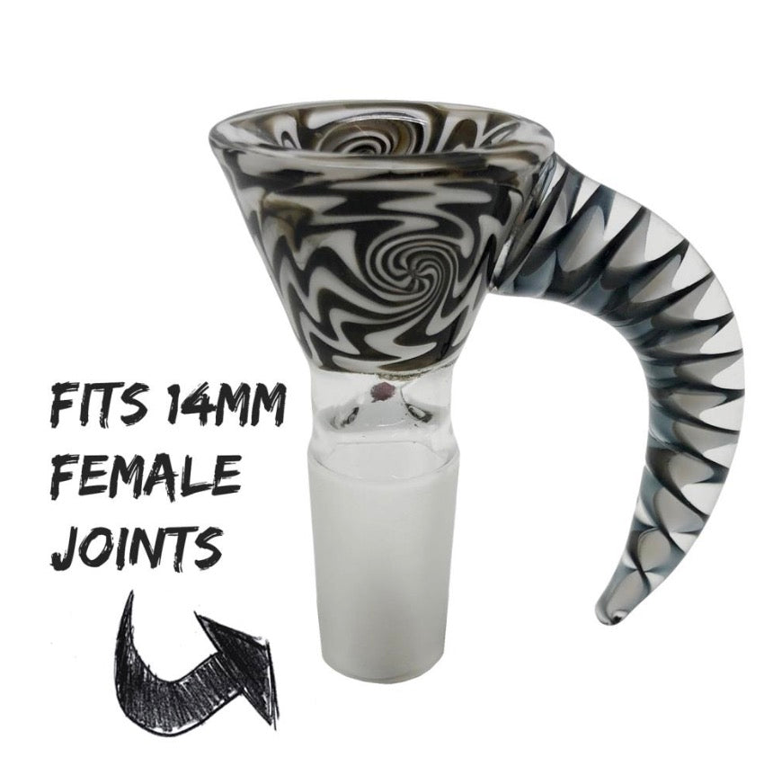 Chongz "Talon" Blk&Wht Glass Cone 14.4mm