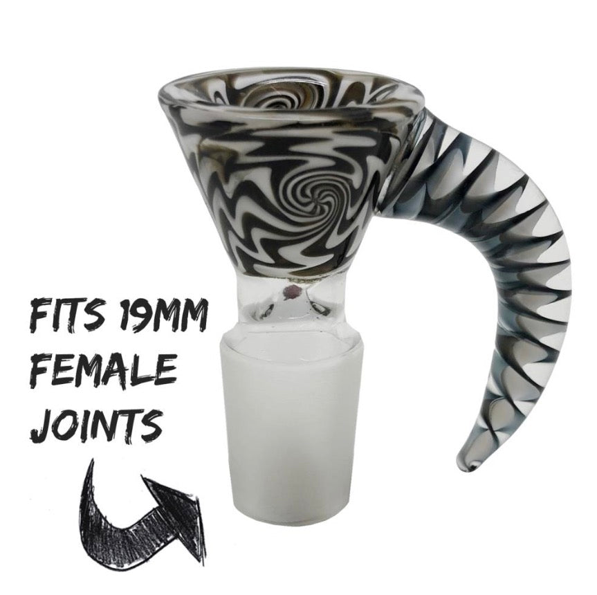 Chongz "Talon" Blk&Wht Glass Cone 18.8mm