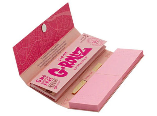 G-Rollz Fabulous Face Pink Rolling Papers, Tips & Poker
