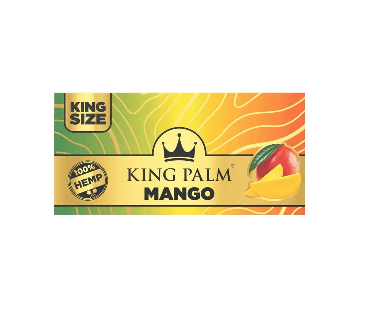 KING PALM| FLAVOURED HEMP ROLLING PAPERS MANGO– KING SIZE