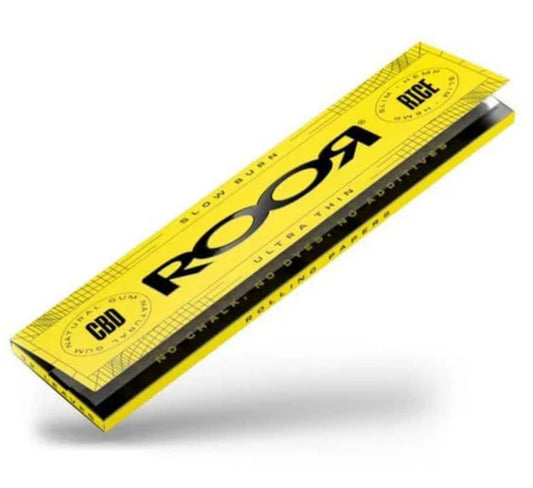 ROOR CBD Infused Ultra Thin King Size Rolling Papers - Rice Paper