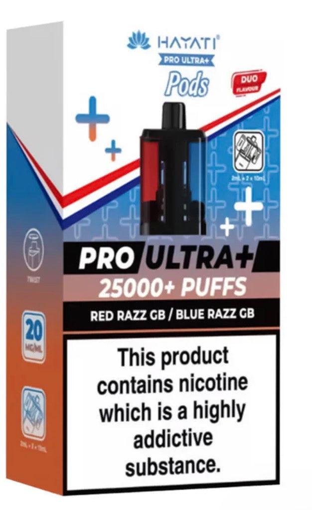 Pro Ultra Plus 25K Prefilled Pod + Refill by Hayati