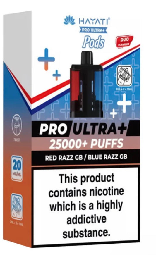 Pro Ultra Plus 25K Prefilled Pod + Refill by Hayati