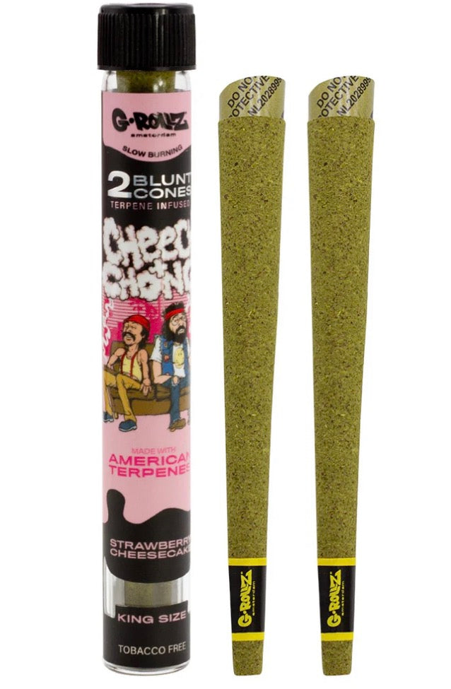 G-Rollz Cheech & Chong Infused Cones 'Strawberry Cheesecake'