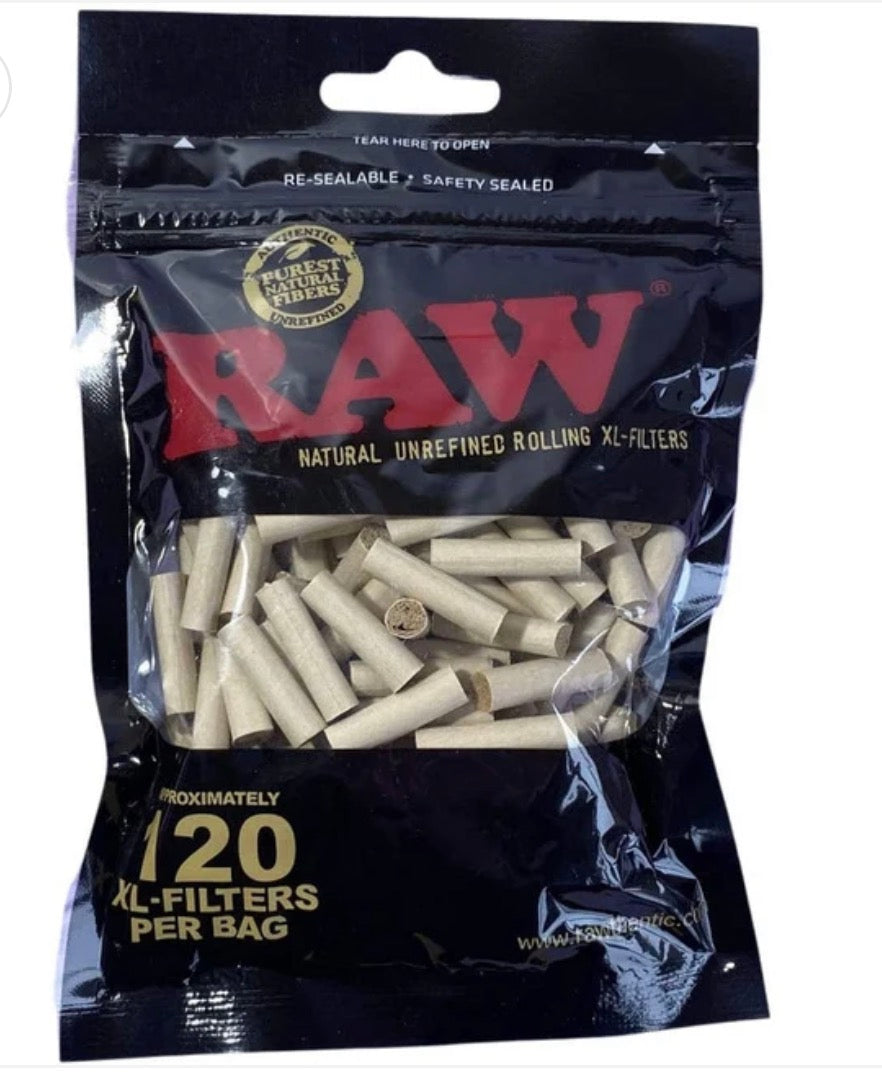 RAW Black Natural XL Filter Tips