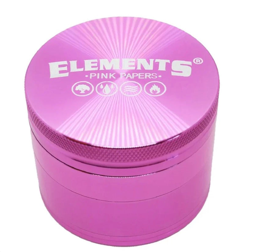 Elements 4-Part Metal Grinder - Pink (Large)