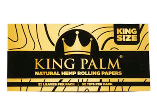 KING PALM KINGSIZE HEMP PAPERS & TIPS - NATURAL