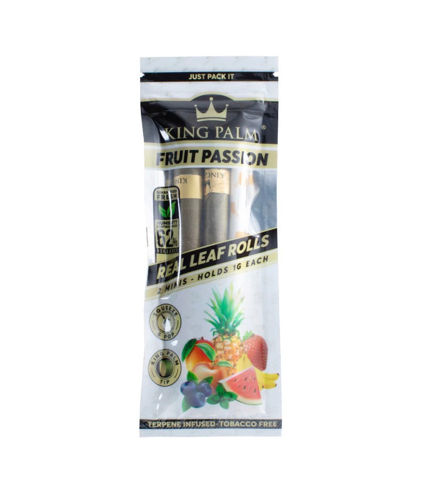 KING PALM 2 MINI ROLLS - FRUIT PASSION