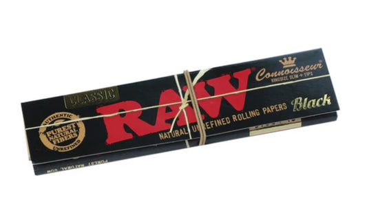 RAW BLACK - CONNOISSEURS KINGSIZE PAPERS + TIPS