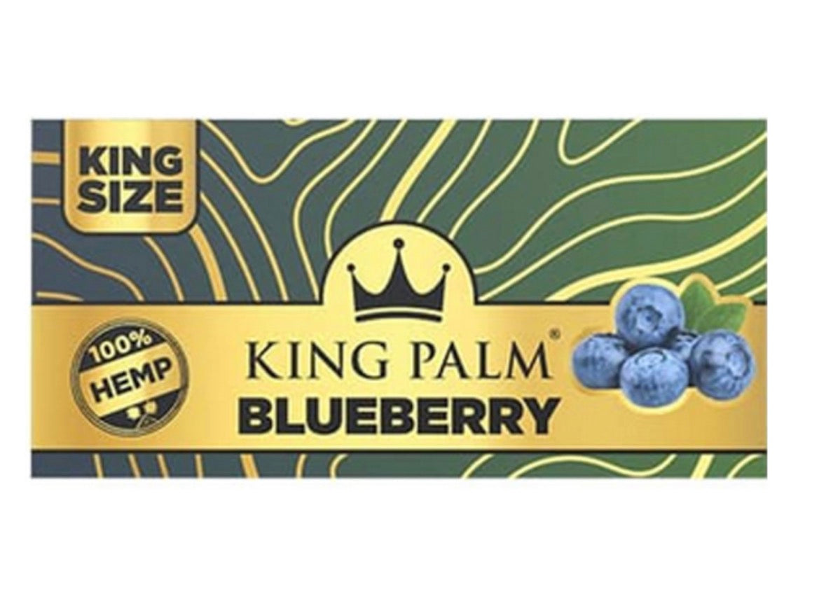 KING PALM KINGSIZE HEMP PAPERS & TIPS - BLUEBERRY