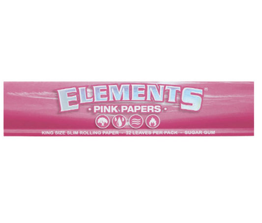 Elements Pink Slim King Size Rolling Papers