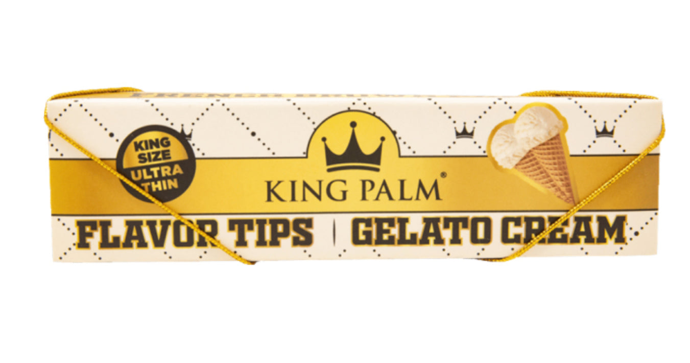KING PALM KING SIZE PAPERS WITH FLAVOUR TIPS – GELATO CREAM