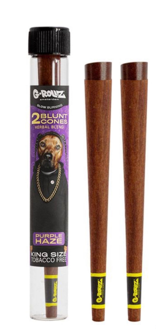 G-ROLLZ THE DOG PURPLE HAZE BLUNT CONE 2PK
