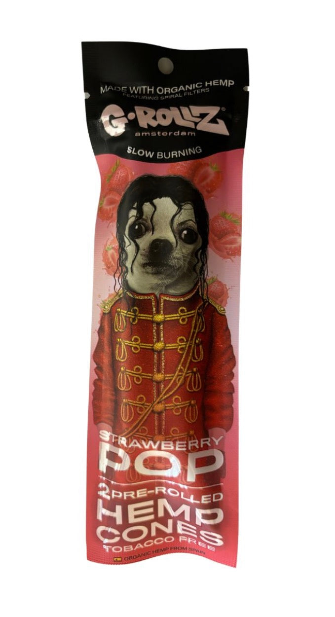 G-Rollz Strawberry Pop |Flavoured Cones