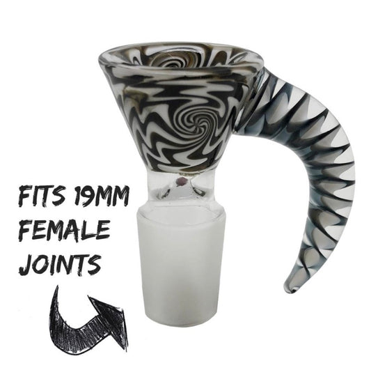 Chongz "Talon" Blk&Wht Glass Cone 18.8mm