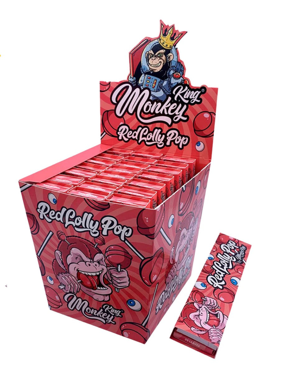 Red Lolly Pop Scented Rolling Papers & Tips